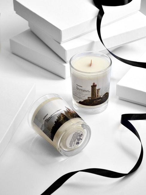 bougies décoratives comme cadeau