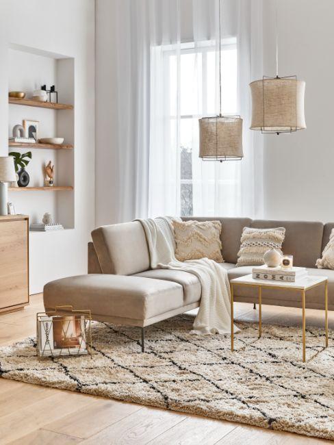 salon boho et naturel