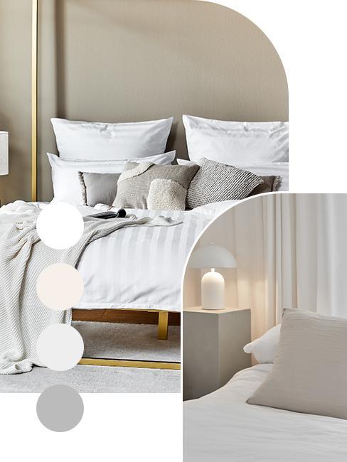 Palette gris perle, beige et blanc