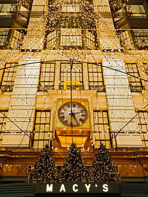 décoration façade Macys New York