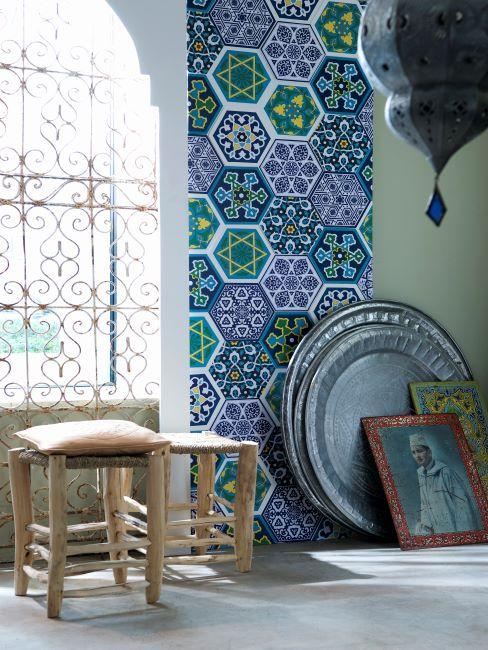 mosaïque sur le mur, tableaux marocains