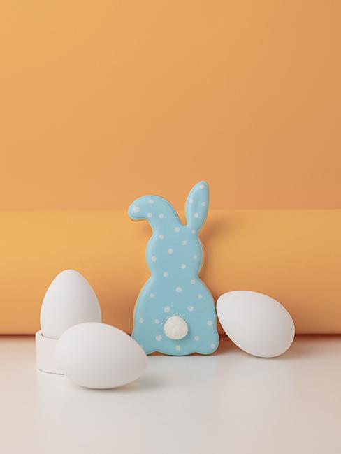 biscuit lapin avec glaçage bleu