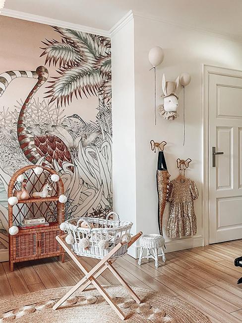 chambre d'enfant avec papier peint @mojdommojemiejsce
