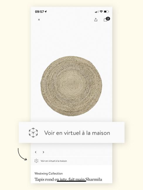 application réalité augmentée westwing