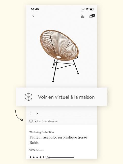 application réalité augmentée westwing
