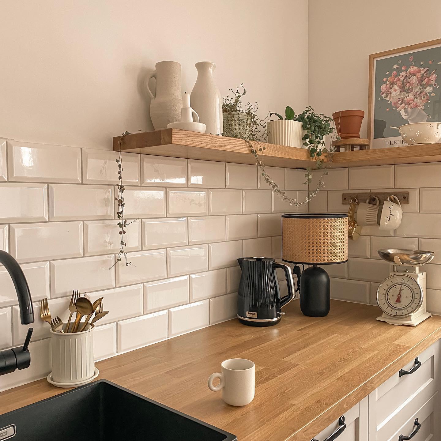 plan de travail en bois de cuisine feng shui