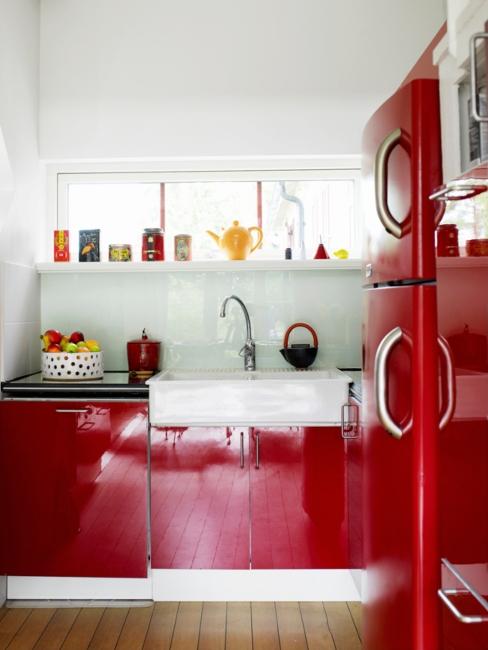 cuisine rouge moderne