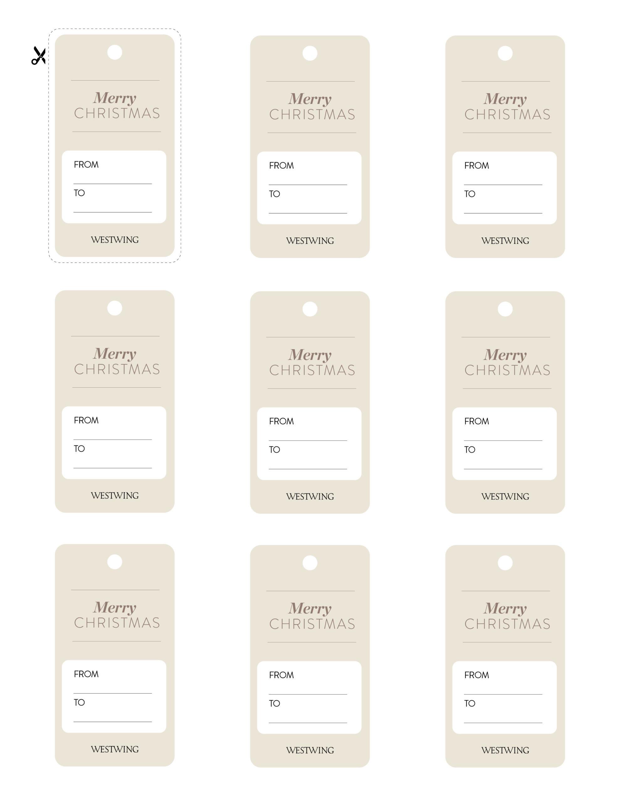 etiquettes cadeau creme a imprimer