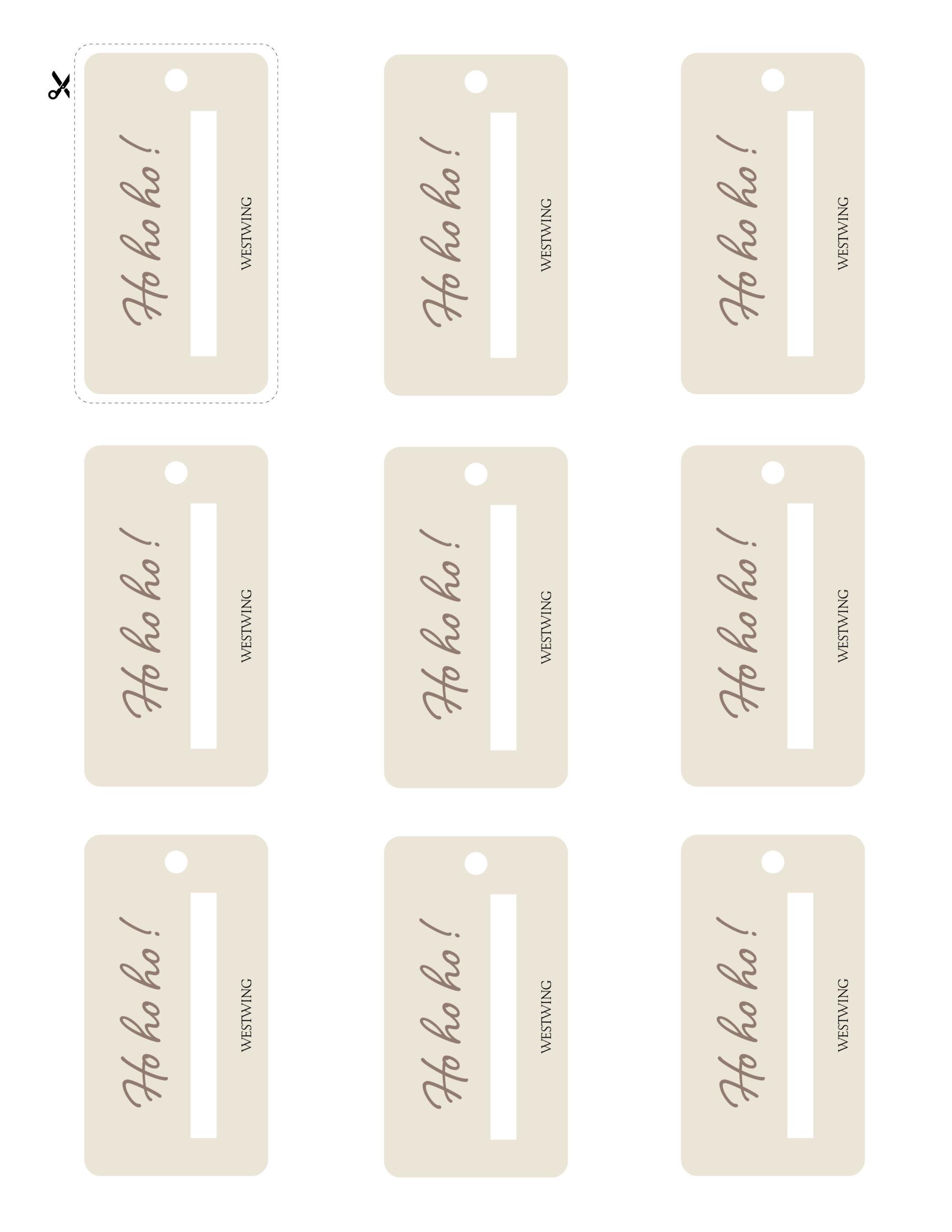 etiquettes cadeau creme a imprimer