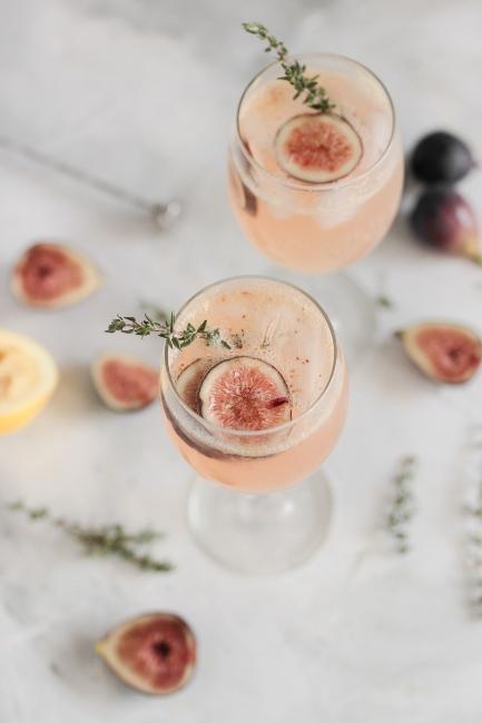 Idée de cocktail rosé