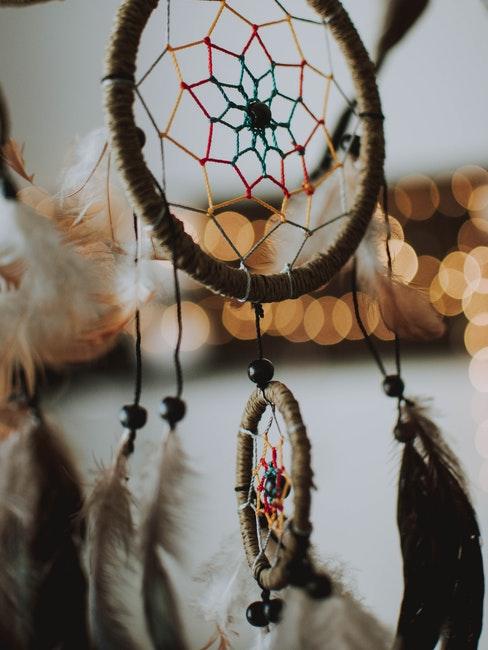 attrape-reve anneau DIY avec plumes