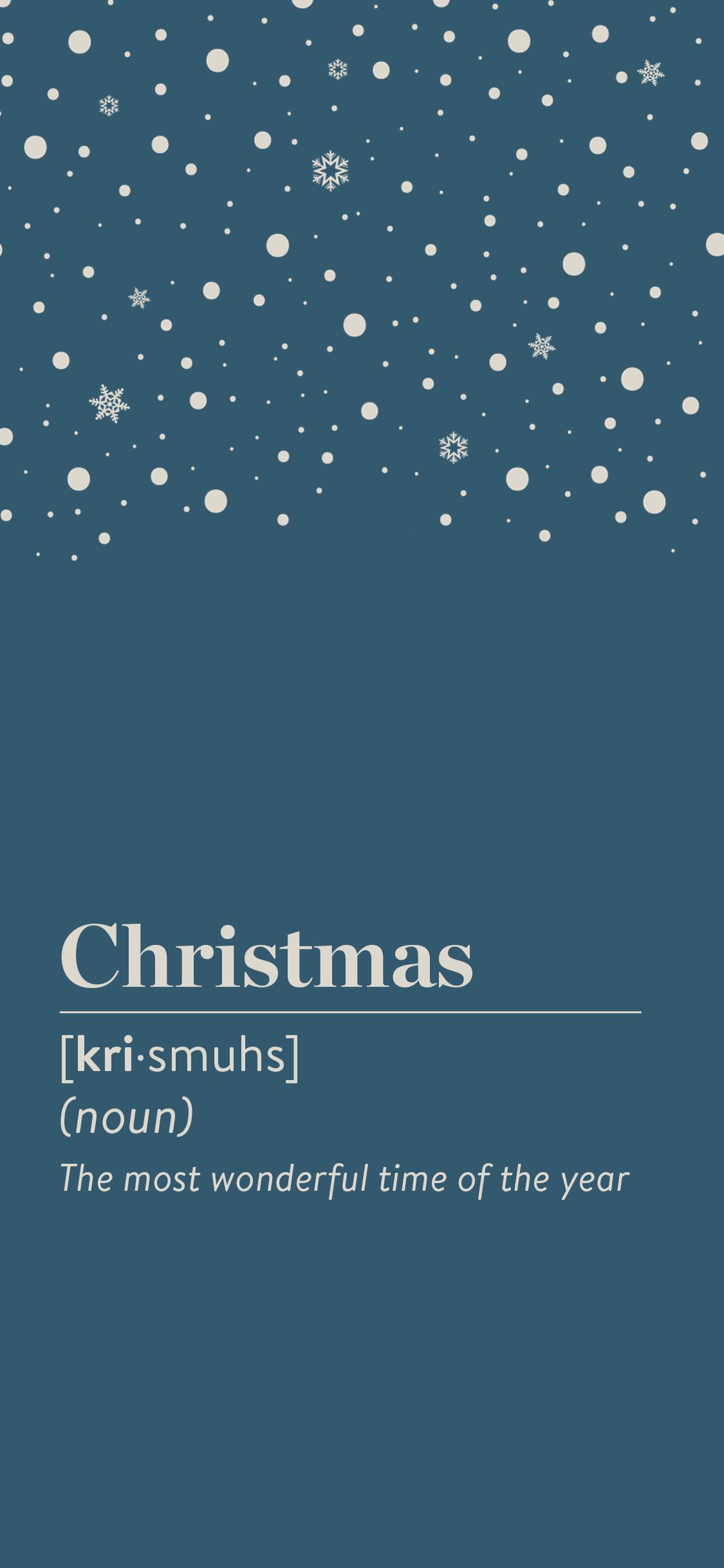 Fond d'écran pour bleu smartphone au thème Noël à télécharger gratuitement