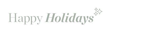 Happy holidays email footer personalised for Christmas - pied de page pour e-mail personnalisé pour les fêtes de fin d'année et Noël