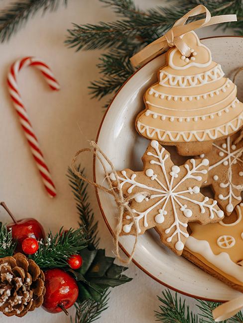 décoration de Noël durable avec des biscuits de Noël