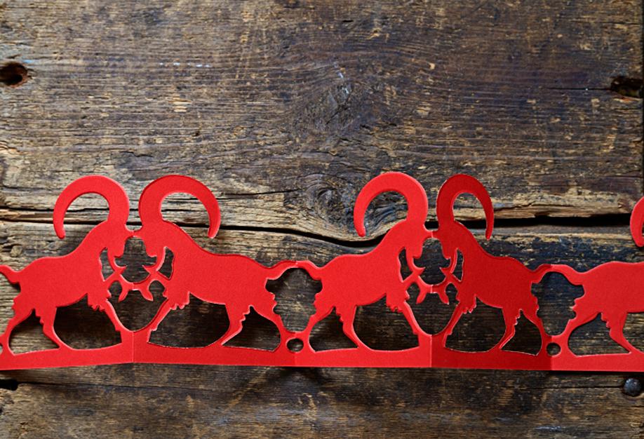 décoration de Noël rouge