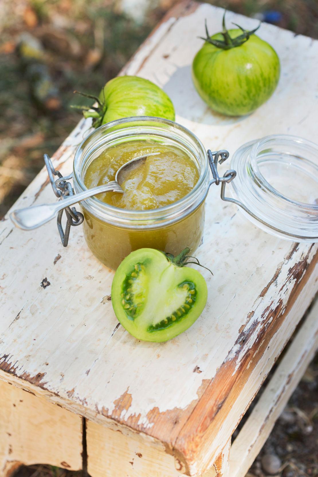 confiture de tomates vertes