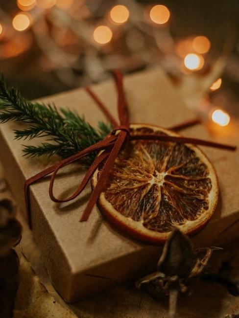 emballage cadeau noel orange