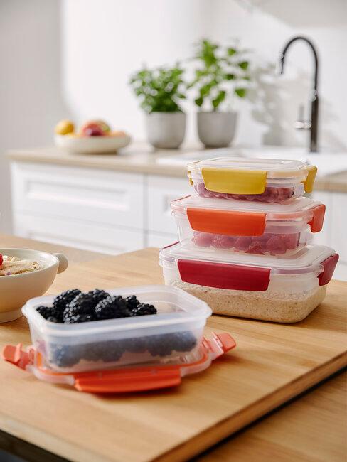 Boîtes de conservation transparentes pour aliments