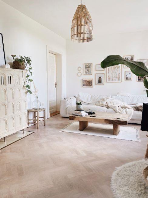 salon minimaliste blanc