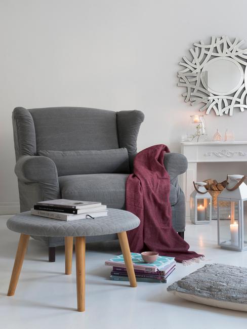 décoration de salon cosy dans style shabby cic