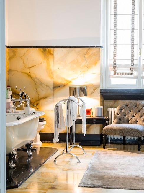 salle de bain marbre
