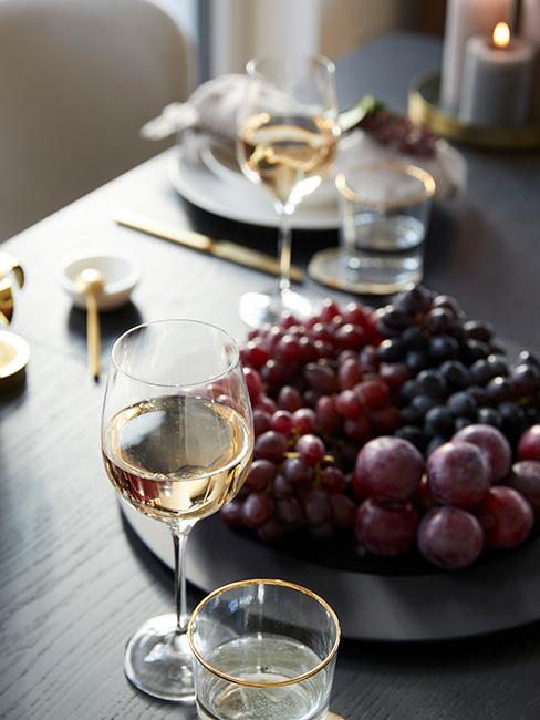 verresde vin et raisins