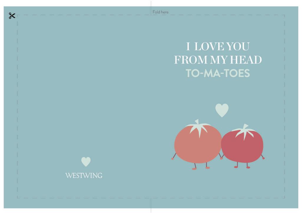 Cartes avec tomates