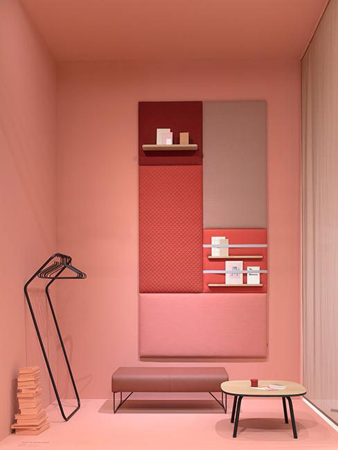 coin lecture avec mur rose