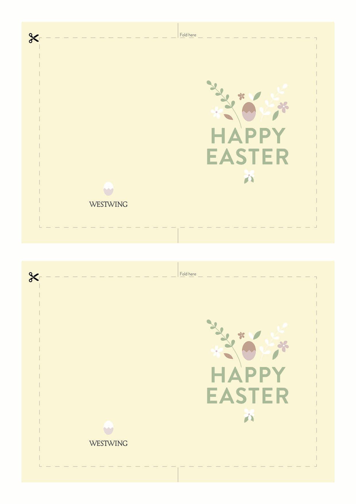 carte de paques à imprimer happy easter