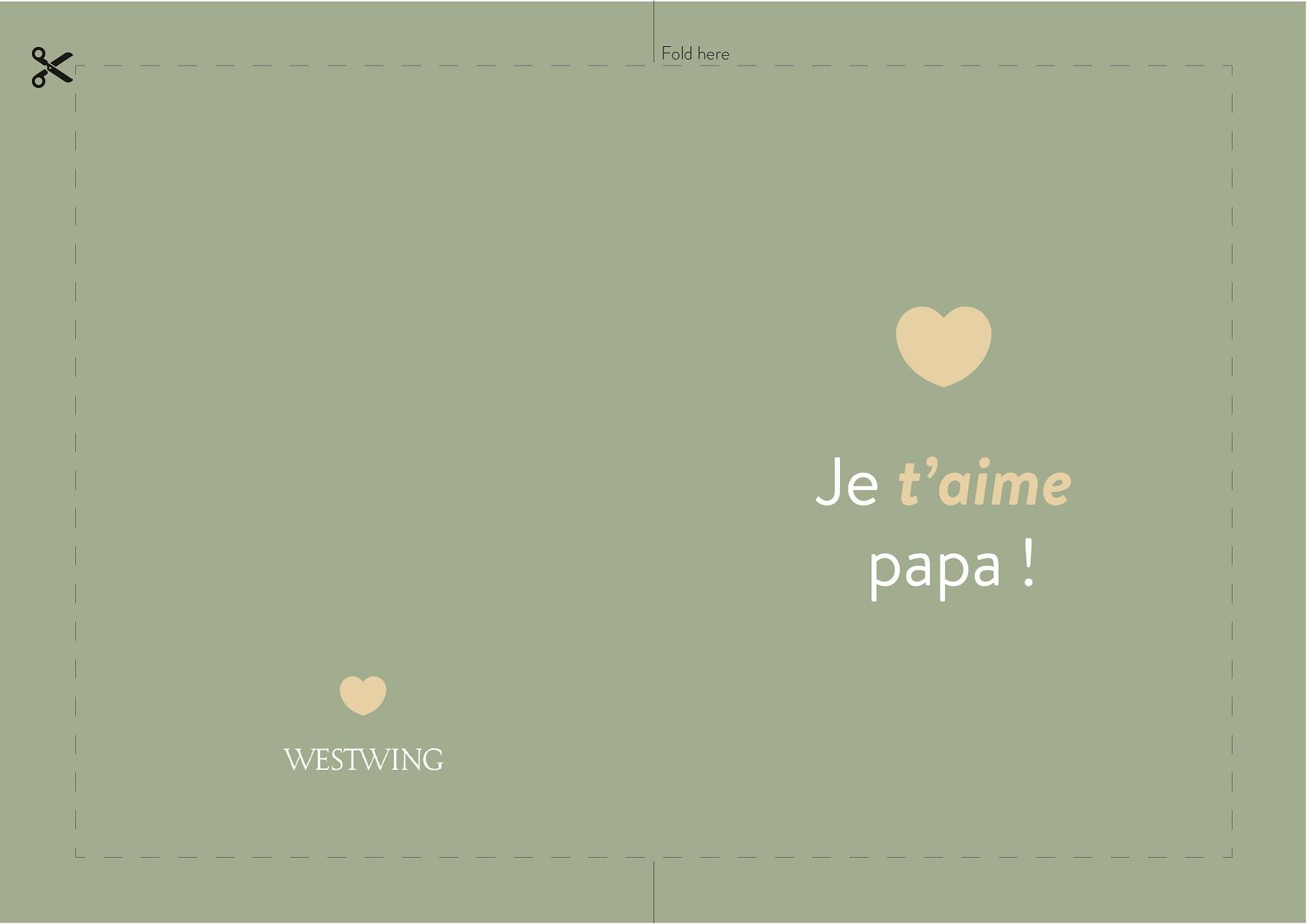 carte cadeau pour la fete des peres a imprimer - modele 4