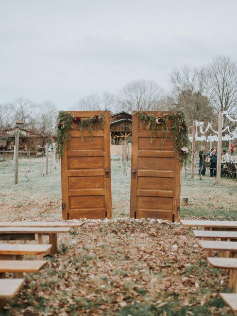 mariage outdoor, mariage automne / hiver, décoration insolite mariage