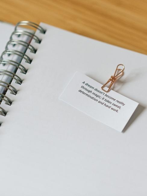 agenda et marque-page trombone