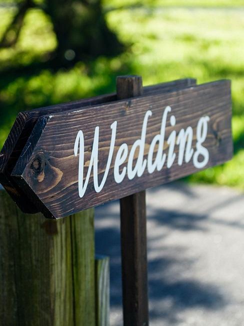 pancarte en bois mariage