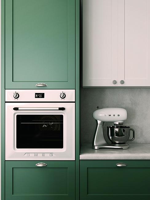 cuisine moderne verte et blanche
