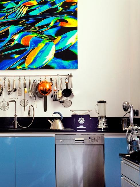 cuisine bleue moderne
