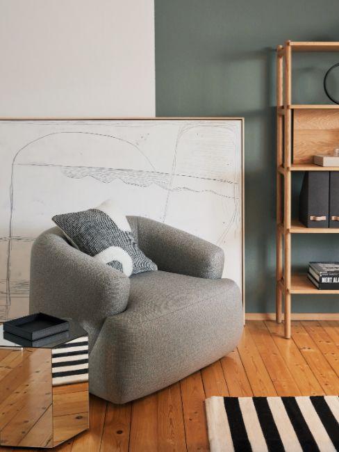 bureau kaki et meuble marron et blanc 3