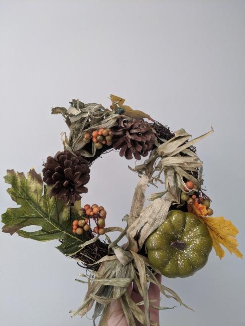 couronne d'automne DIY