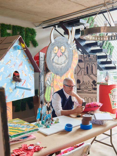atelier de Donald Robertson en création