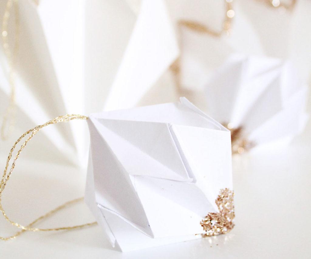 origami de noel - heloise - diamant