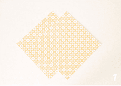 origami de noel step 1 DIY