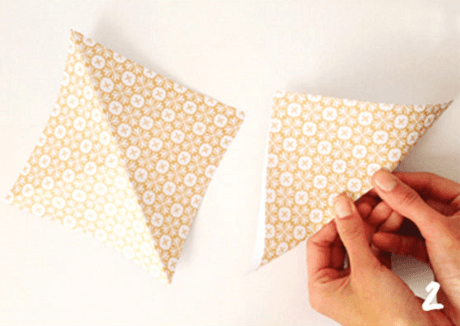 origami de noel step 2 DIY