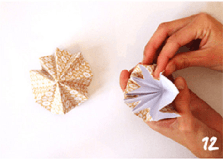 origami de noel step 12 DIY