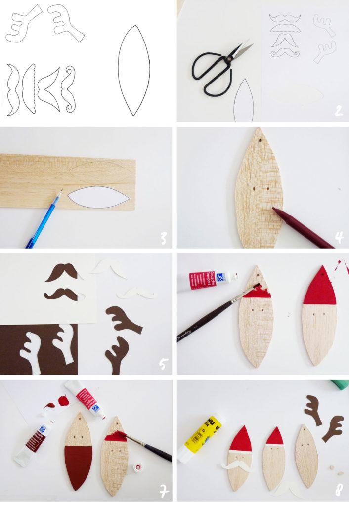DIY Step by step pour réaliser les decorations de noel en balsa