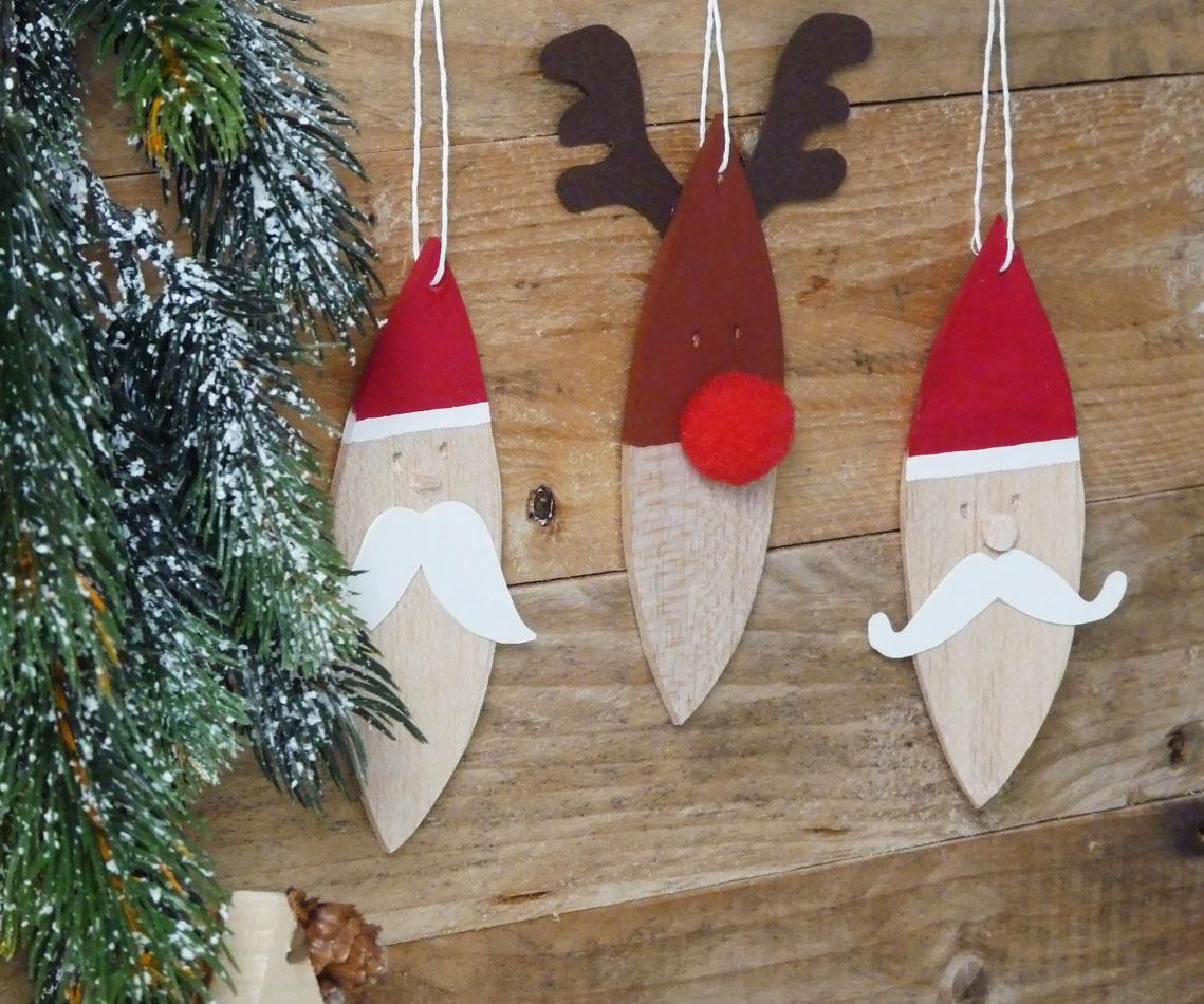 decorations de noel en balsa pour enfants DIY