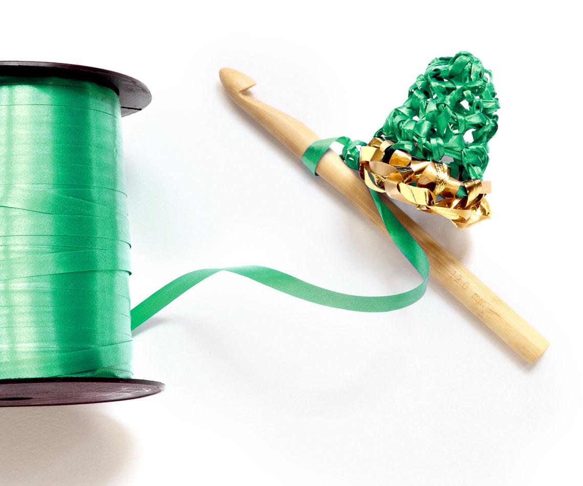 materiel DIY sapin au crachet bolduc