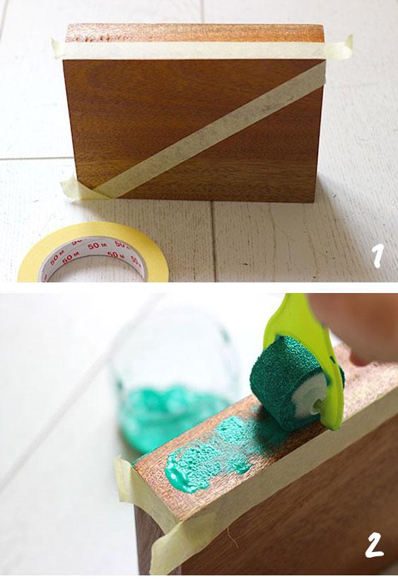 step by step diy peindre support soliflore