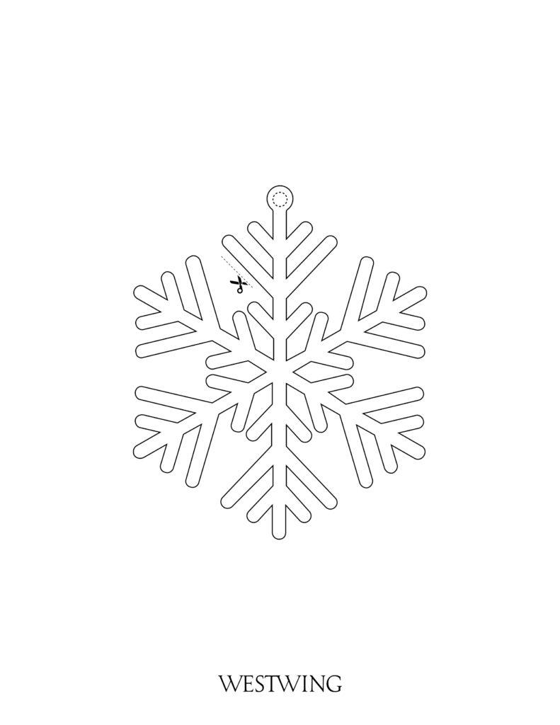 suspension DIY flocon de neige