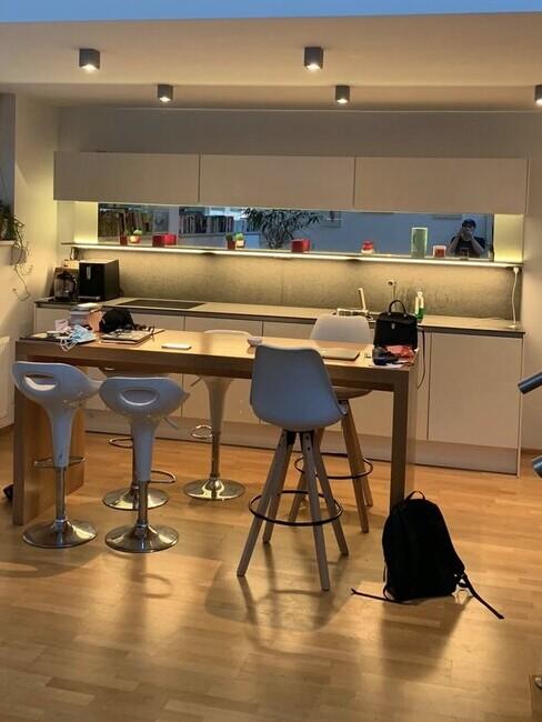 aménagement cuisine ouverte sur salon