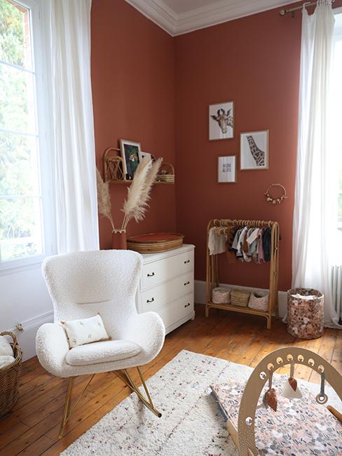 déco chambre enfant avec mur terracotta ellesenparlent