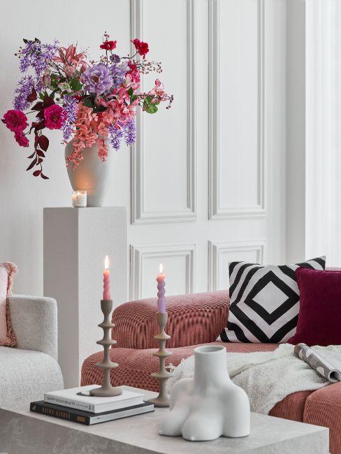 Salon, mobilier sculptural, bouquet